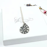 Ammonite engraved necklace
