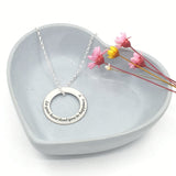 Circle ring necklace - Let your heart lead you to happiness