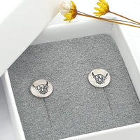 Highland Cow stud earrings