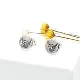 Highland Cow stud earrings