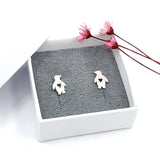 Loving Penguin stud earrings - large