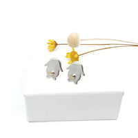 Spring - Golden tail Lop bunny rabbit earrings