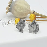Our Georgie and Bella bunny rabbit stud earrings