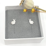 Sky bunny rabbit stud earrings