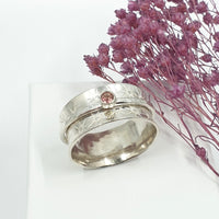 Sparkle Gemstone spinner ring