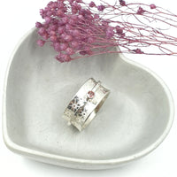 Sparkle Gemstone spinner ring