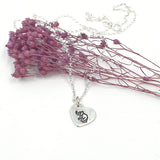 Wild elephant heart necklace