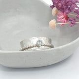 Gemstone spinner ring
