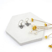 Bee drop earrings