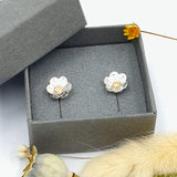 Buttercup flower earrings