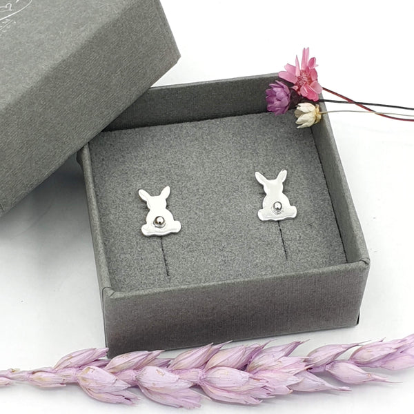 Bunny rabbit stud earrings
