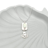 octopus with sea green chalcedony