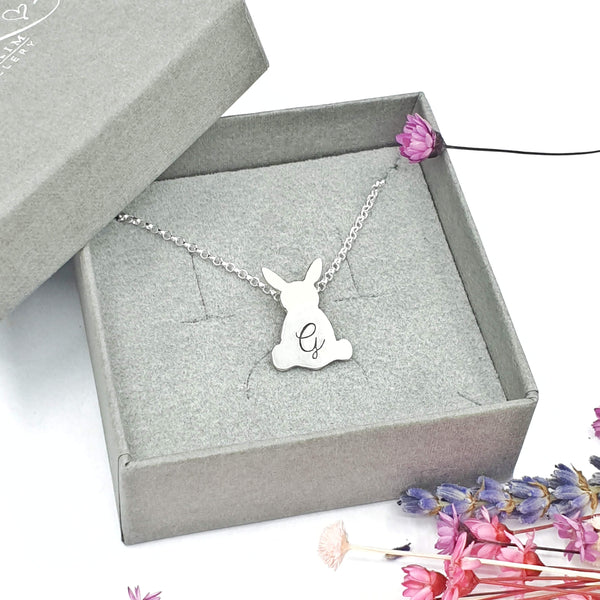 Personalised bunny rabbit necklace