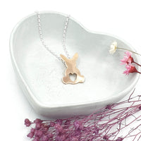 Rose Gold Georgie bunny necklace