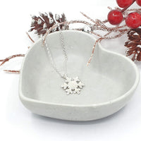 snowflake winter necklace