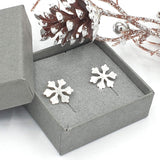 Sparkle Snowflake stud earrings