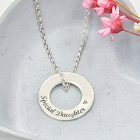 special daughter circle necklace