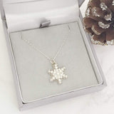 Snowflake star necklace