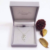 Peridot leaf necklace