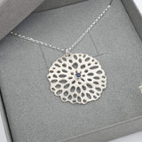 Sapphire Flower necklace