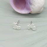 seahorse stud earrings