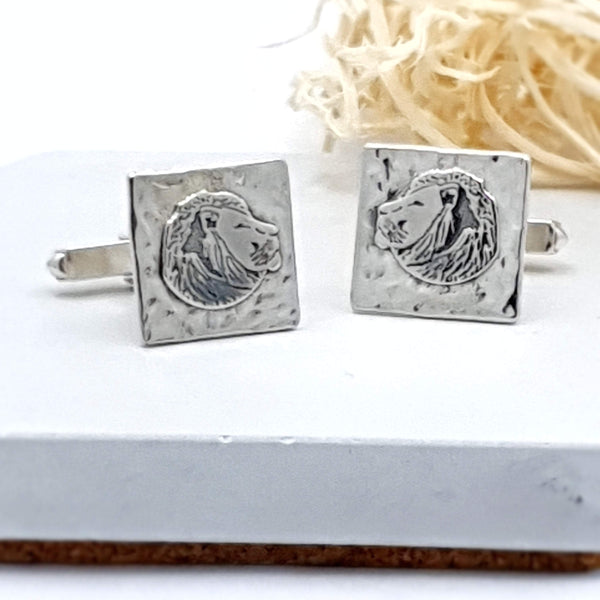 Silver Lion Cufflinks