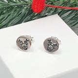 reindeer stud earrings